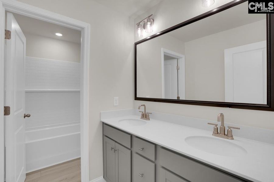Furnished interior view inside a new home in Cottages at Roofs Pond, West Columbia (Image 12).