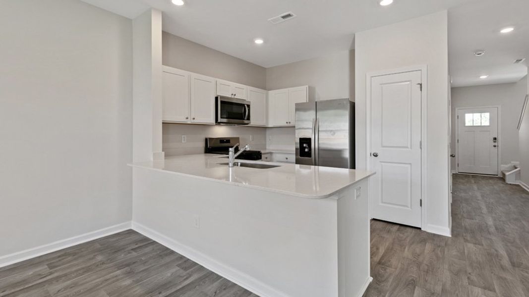 Furnished interior view inside a new home in The Townes at Wilson's Ridge, Smithfield (Image 7).