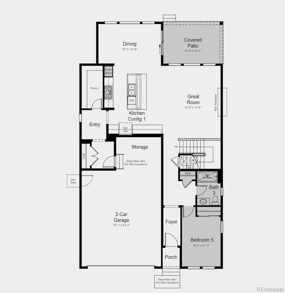 Structural options added include: first floor guest suite with full bath, covered patio, tub and shower in Primary Suite.