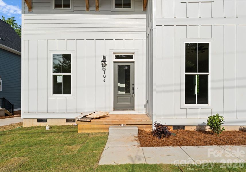 Exterior details and patio area of a home in , Belmont (Image 3).