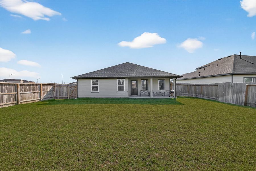 Ample room for a pool, garden, or future outdoor enhancements.