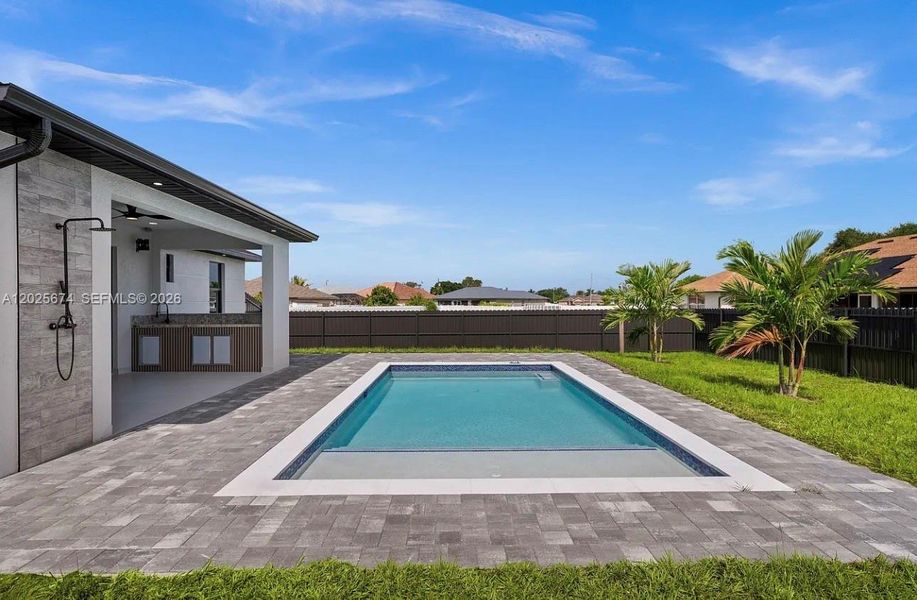 Exterior details and patio area of a home in , Cape Coral (Image 2). Exterior details and patio area of a home in , Cape Coral (Image 2).