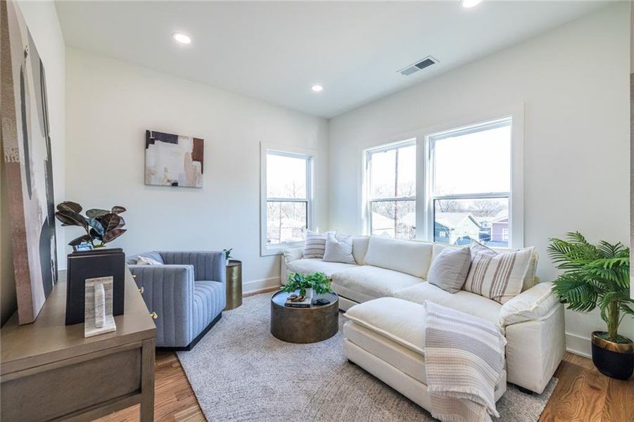 Furnished interior view inside a new home in , Avondale Estates (Image 10). Furnished interior view inside a new home in , Avondale Estates (Image 10).