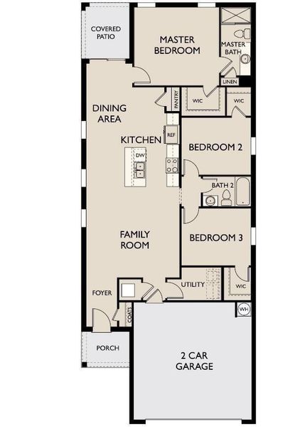 2D floor plan layout of this home in Wayside Village, Houston, TX (Image 2). 2D floor plan layout of this home in Wayside Village, Houston, TX (Image 2).