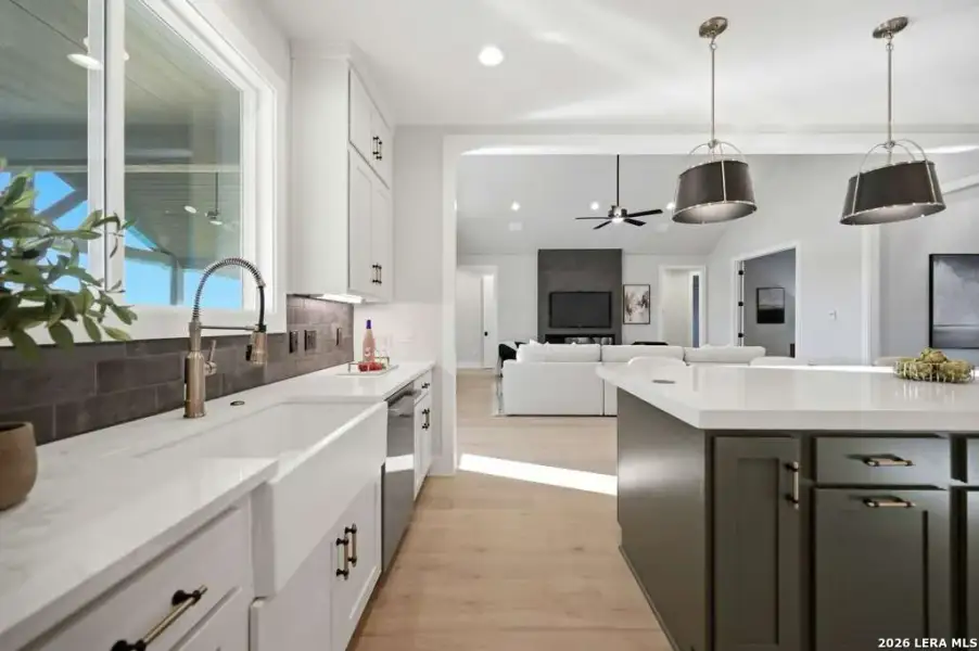 Furnished interior view inside a new home in , Fischer (Image 28).