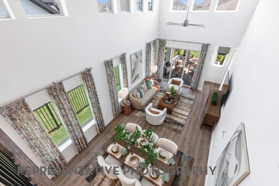 Furnished interior view inside a new home in Bridgeland, Cypress (Image 7).