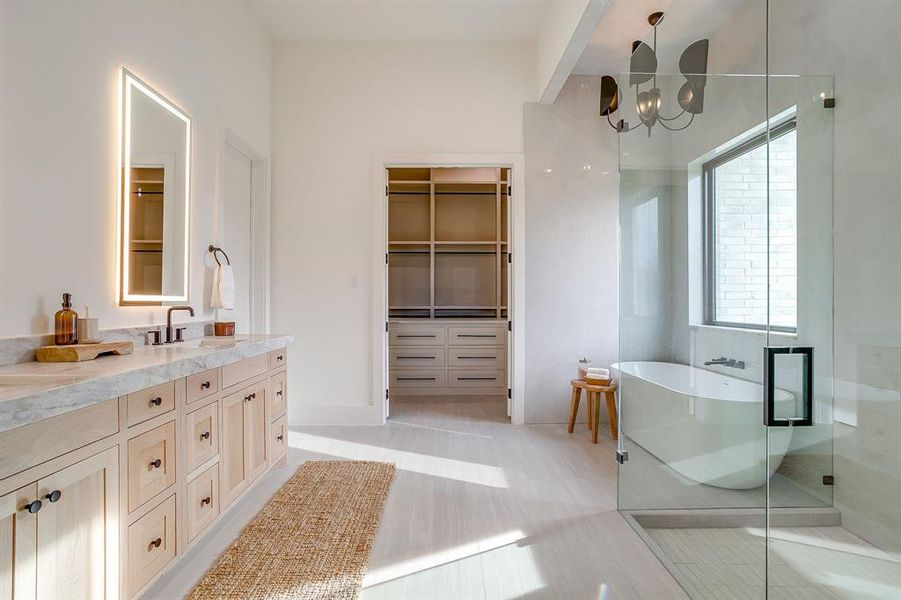 Furnished interior view inside a new home in , Weatherford (Image 35).