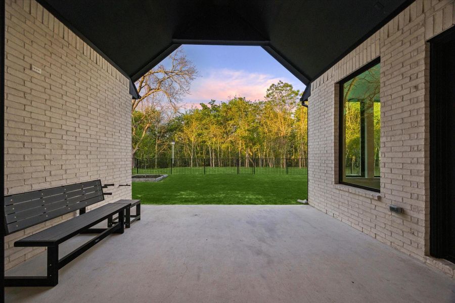Exterior details and patio area of a home in , Fulshear (Image 3).