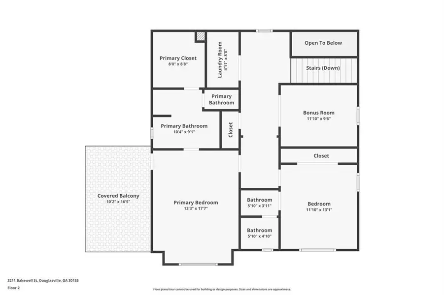 2D floor plan layout of this home in , Douglasville, GA (Image 5).