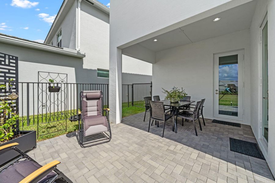 Covered Patio & Extended Patio