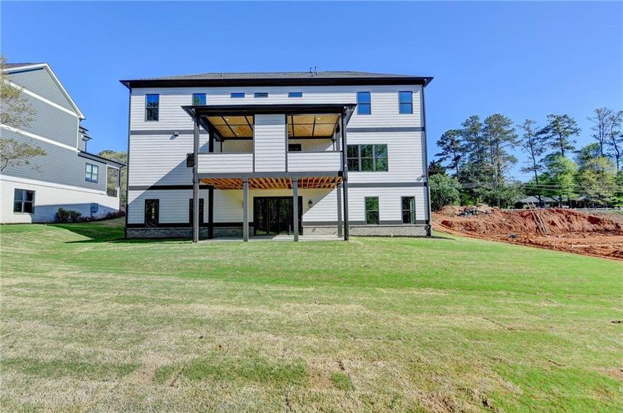 Front exterior of a new home in , Buford, GA, highlighting curb appeal (Image 25).