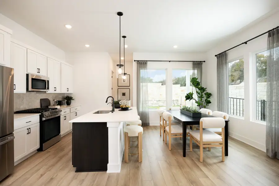Furnished interior view inside a new home in Novel, Austin (Image 5).