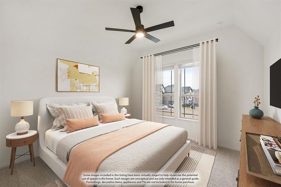 Furnished interior view inside a new home in Villages of Hurricane Creek, Anna (Image 14).