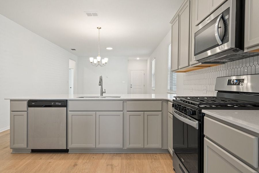 Furnished interior view inside a new home in Porter Country, Kyle (Image 14).