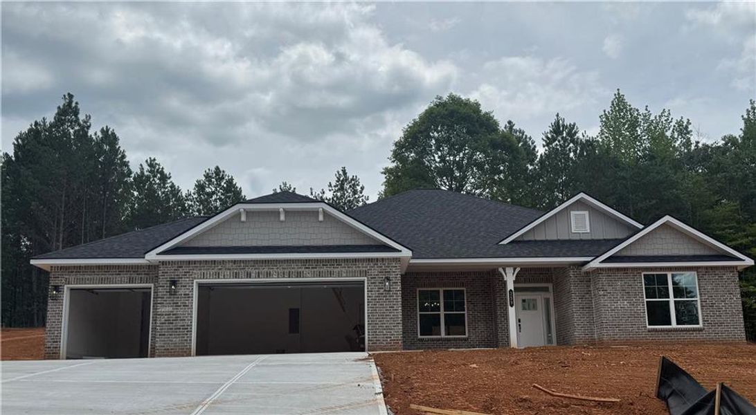 In-progress construction of a new home in The Fields of Walnut Creek, Pendergrass, GA (Image 22). In-progress construction of a new home in The Fields of Walnut Creek, Pendergrass, GA (Image 22).