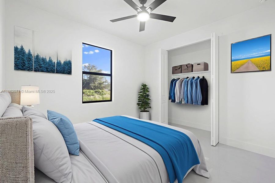 VIRTUAL STAGED FOURTH BEDROOM