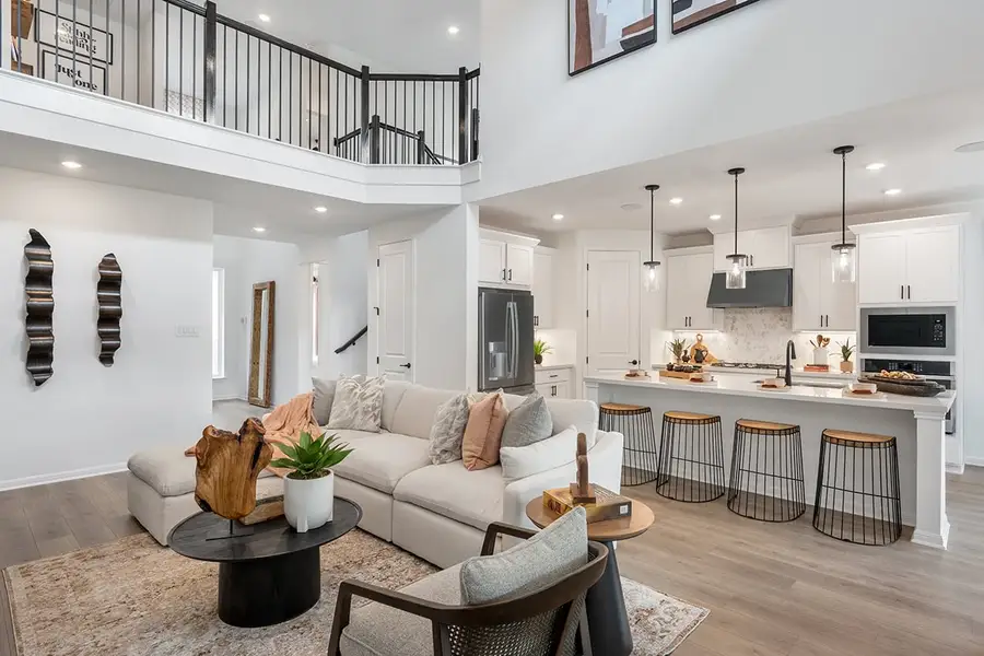 Furnished interior view inside a new home in Parkside on the River, Georgetown (Image 3).