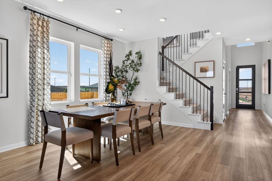 Furnished interior view inside a new home in Turners Crossing, Buda (Image 9). Furnished interior view inside a new home in Turners Crossing, Buda (Image 9).