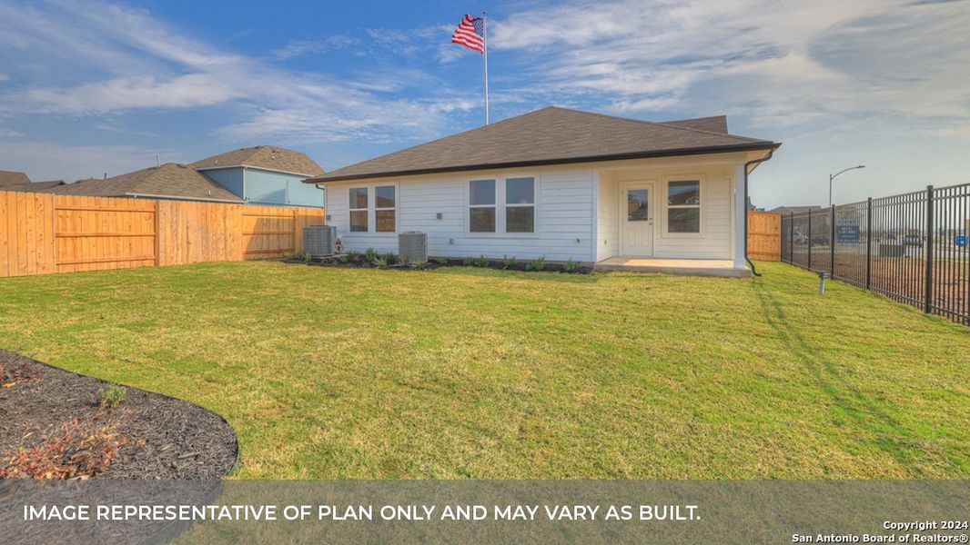 Front exterior of a new home in Trace, San Marcos, TX, highlighting curb appeal (Image 20).