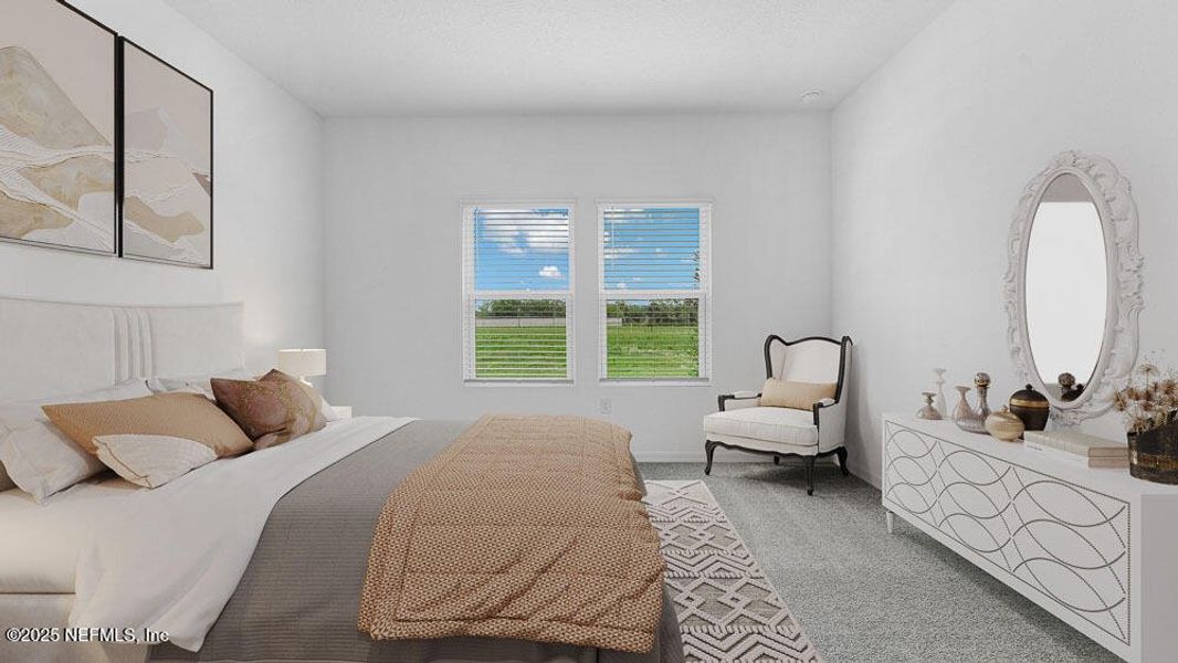Furnished interior view inside a new home in Coopers Meadow, Jacksonville (Image 9).