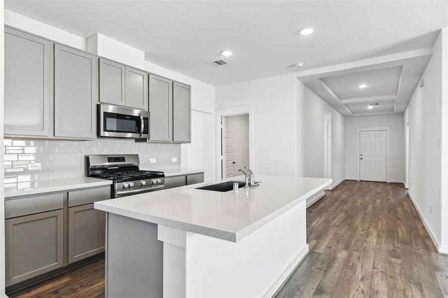 Furnished interior view inside a new home in Mostyn Springs, Magnolia (Image 10). Furnished interior view inside a new home in Mostyn Springs, Magnolia (Image 10).