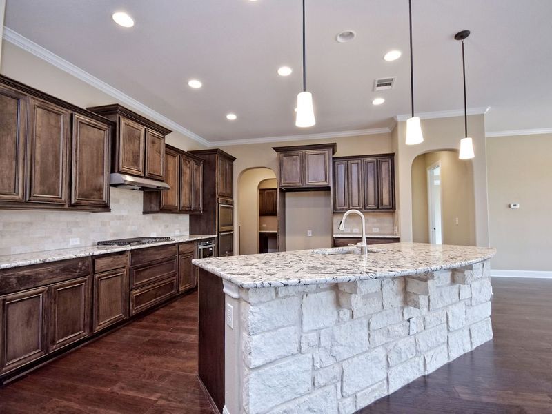 Representative furnished interior of a home built from the Madera II by Giddens Homes in Scofield Farms Estates, Georgetown (Image 244).