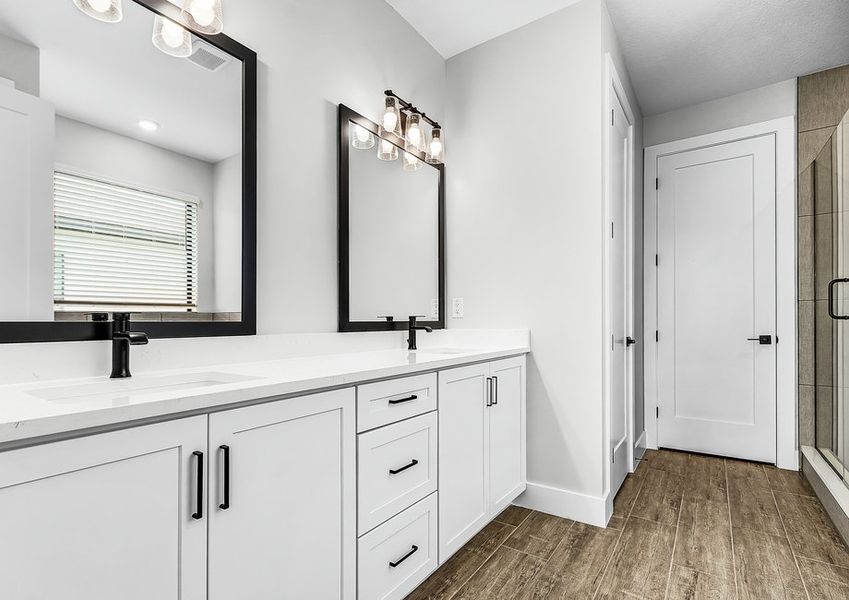 Spa-inspired master bathroom.