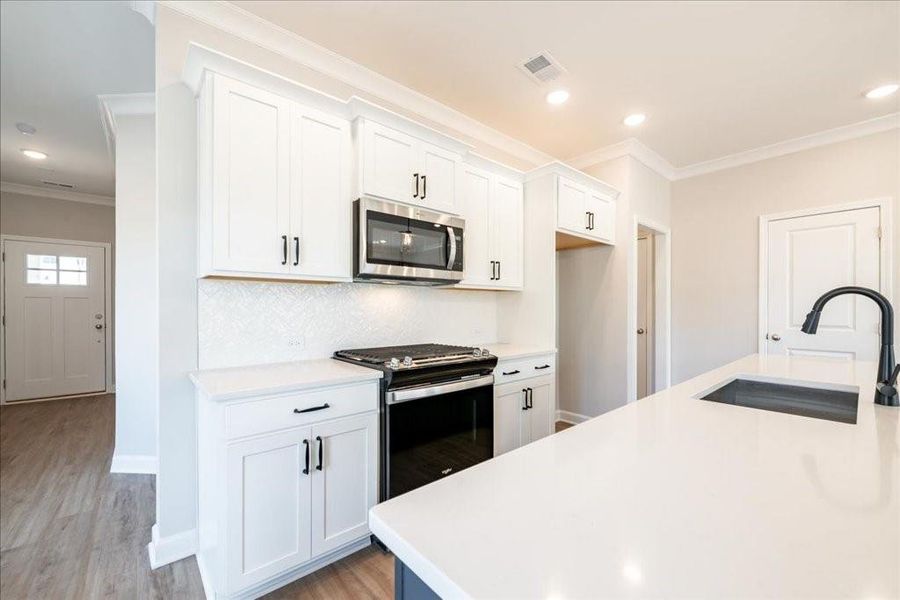 Furnished interior view inside a new home in Cherokee Township, Acworth (Image 7). Furnished interior view inside a new home in Cherokee Township, Acworth (Image 7).