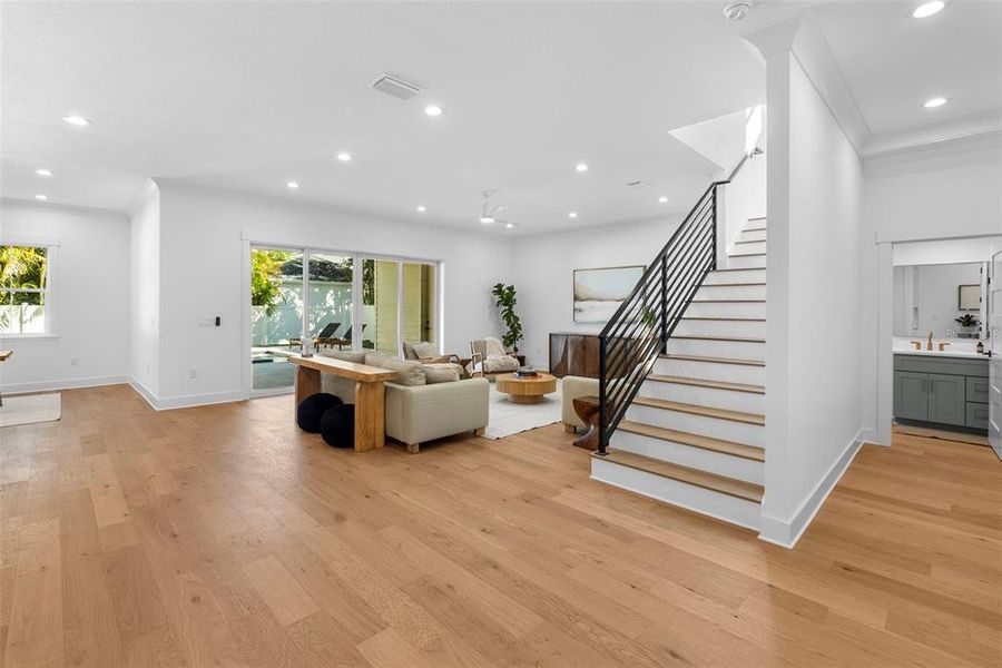 Furnished interior view inside a new home in , Tampa (Image 4). Furnished interior view inside a new home in , Tampa (Image 4).