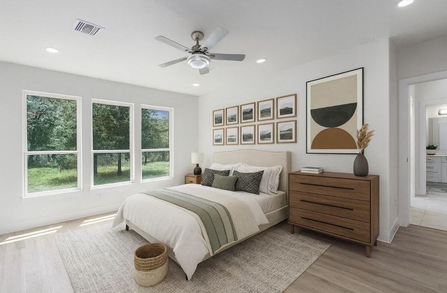 Furnished interior view inside a new home in , Prairie View (Image 7). Furnished interior view inside a new home in , Prairie View (Image 7).