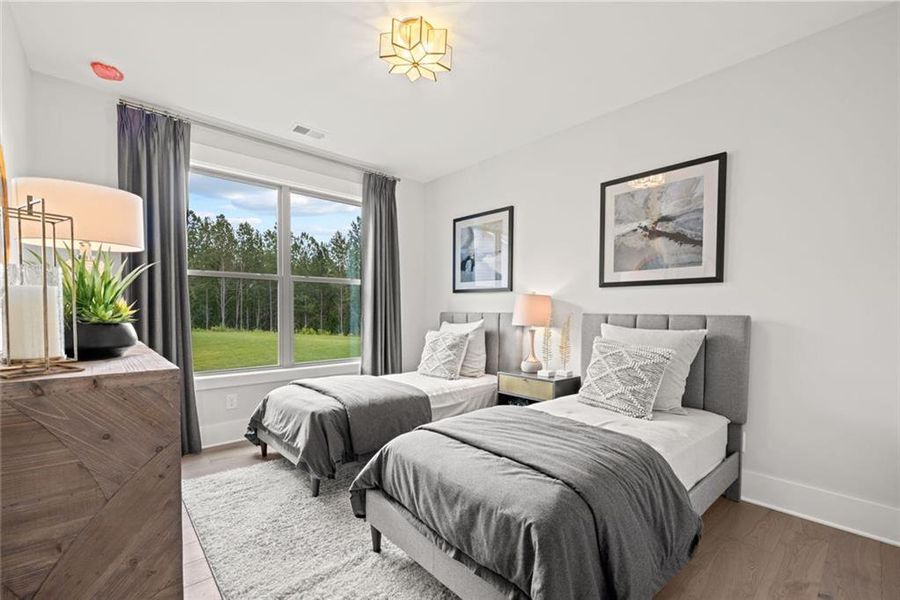 Furnished interior view inside a new home in Soleil Belmont Park, Canton (Image 28).