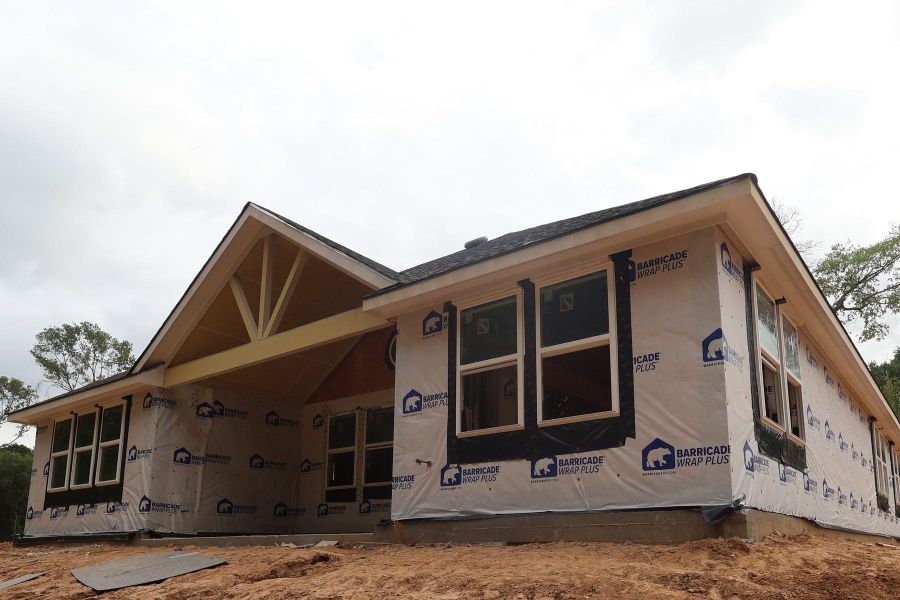 Backyard with covered patio - still under construction! Backyard with covered patio - still under construction!