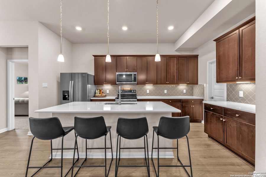 Furnished interior view inside a new home in Saddle Creek Ranch, Cibolo (Image 36). Furnished interior view inside a new home in Saddle Creek Ranch, Cibolo (Image 36).