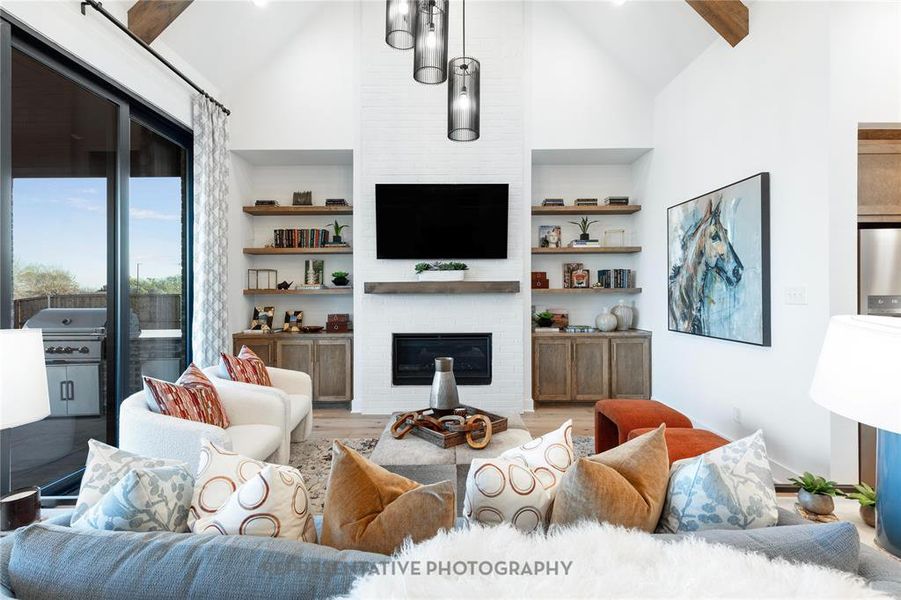 Furnished interior view inside a new home in Canyon Creek Estates, Sherman (Image 14).