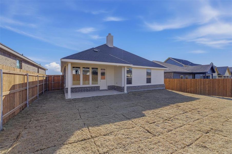 Exterior details and patio area of a home in Liberty Pointe, Gainesville (Image 3).