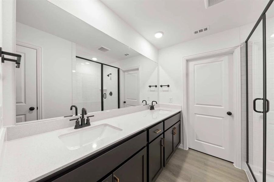 Furnished interior view inside a new home in Creekview Fossil Ridge, Pilot Point (Image 8).