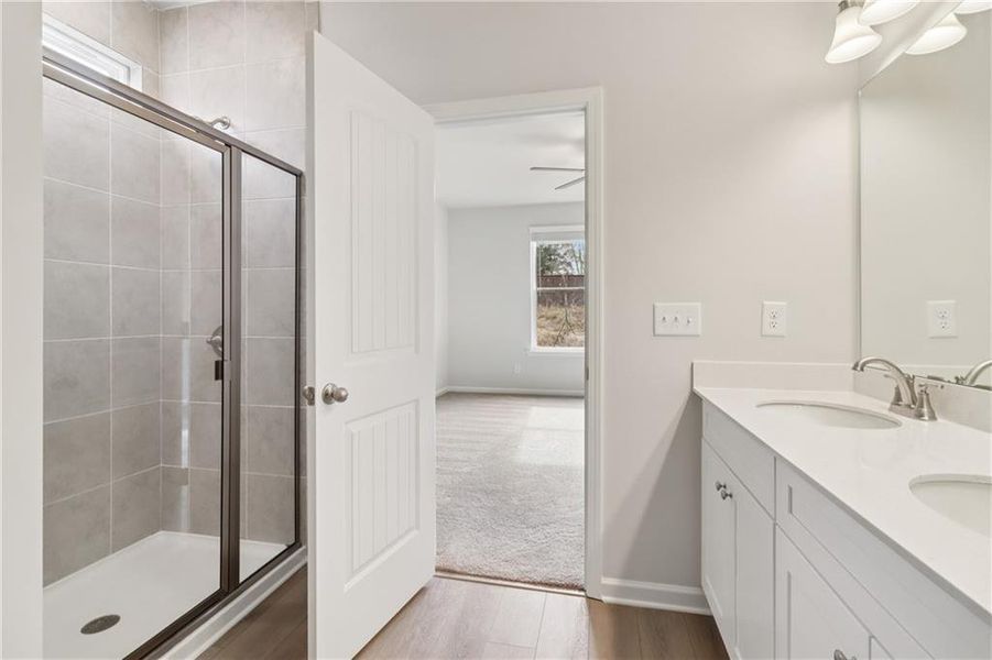 Furnished interior view inside a new home in Abbotts Crossing, Conyers (Image 11).