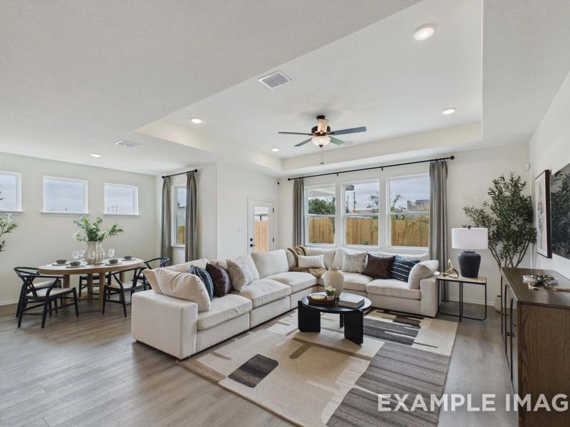 Representative furnished interior of a home built from the The Laurel G by Davidson Homes LLC in Morgan Meadows, San Antonio (Image 15). Representative furnished interior of a home built from the The Laurel G by Davidson Homes LLC in Morgan Meadows, San Antonio (Image 15).