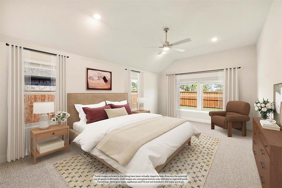 Furnished interior view inside a new home in Waterscape Classic 60s, Royse City (Image 7).