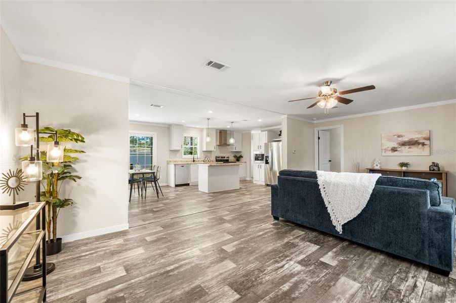 Furnished interior view inside a new home in , Gainesville (Image 3).