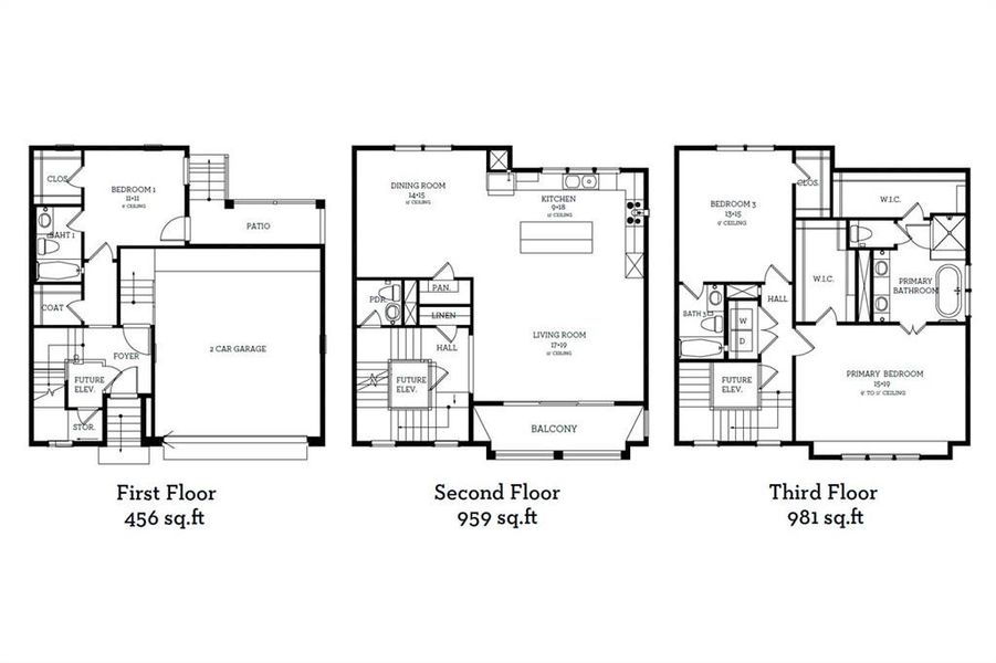 Floor plan for 11055 Chatterton Dr.