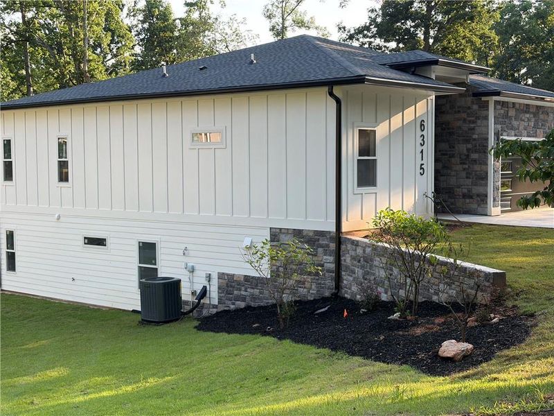 Exterior details and patio area of a home in , Cumming (Image 1). Exterior details and patio area of a home in , Cumming (Image 1).