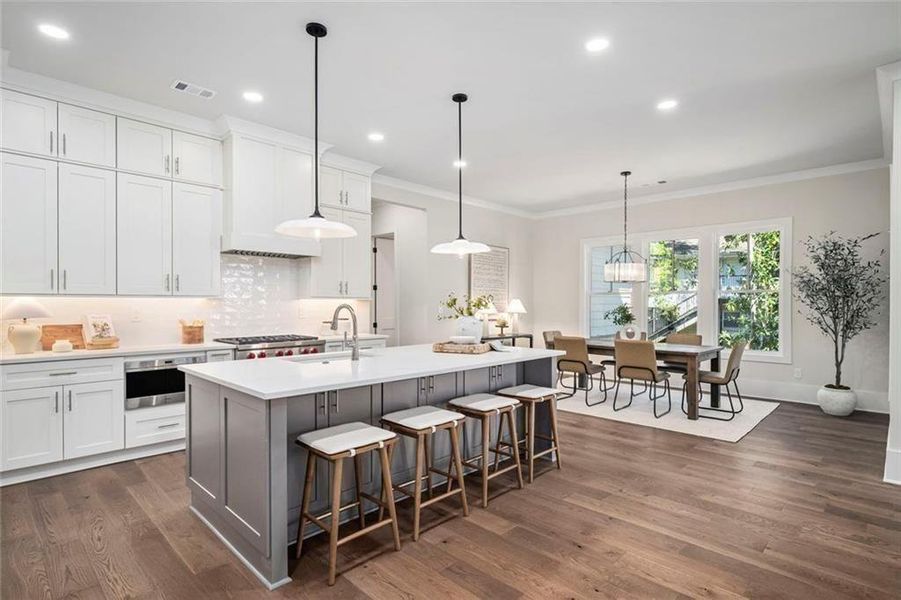 Furnished interior view inside a new home in , Atlanta (Image 13).