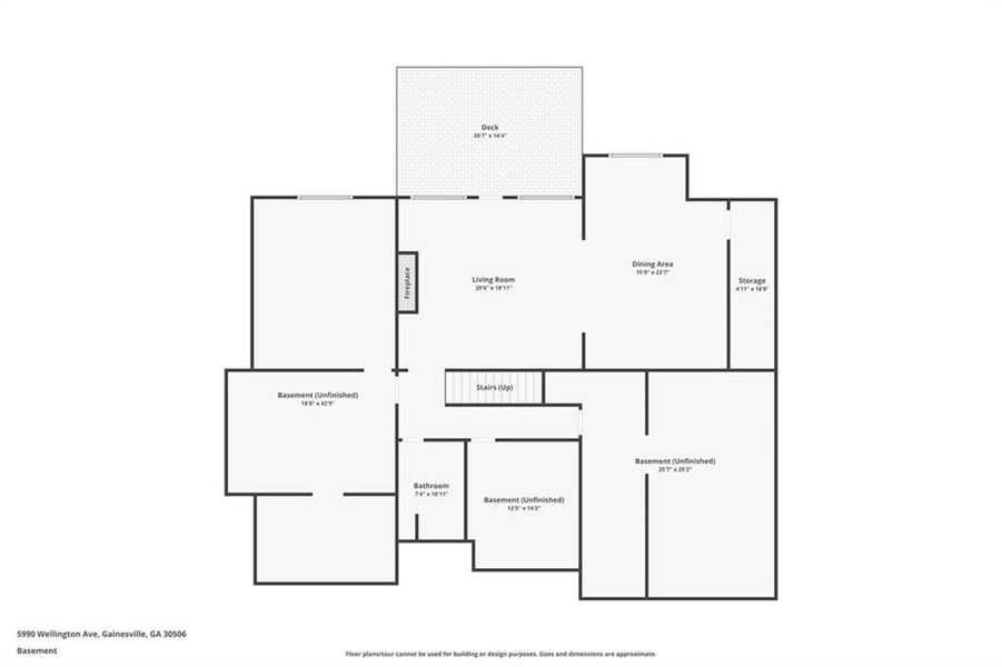 2D floor plan layout of this home in , Gainesville, GA (Image 7).