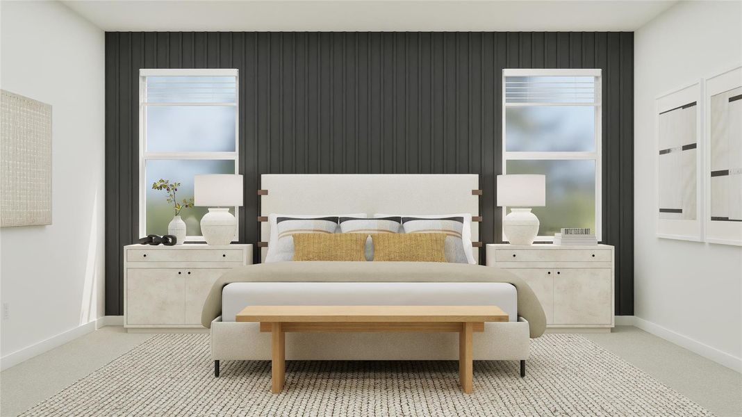 Furnished interior view inside a new home in River Bridge Ranch: Coastline Collection, San Marcos (Image 22).