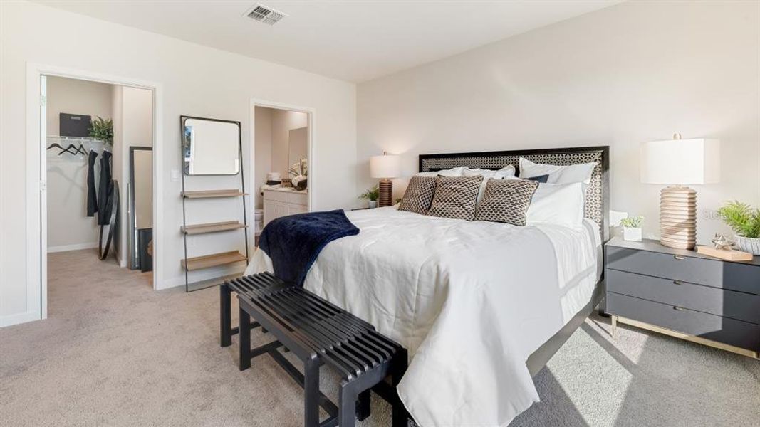 Furnished interior view inside a new home in Cove at West Port - Express, Port Charlotte (Image 16).