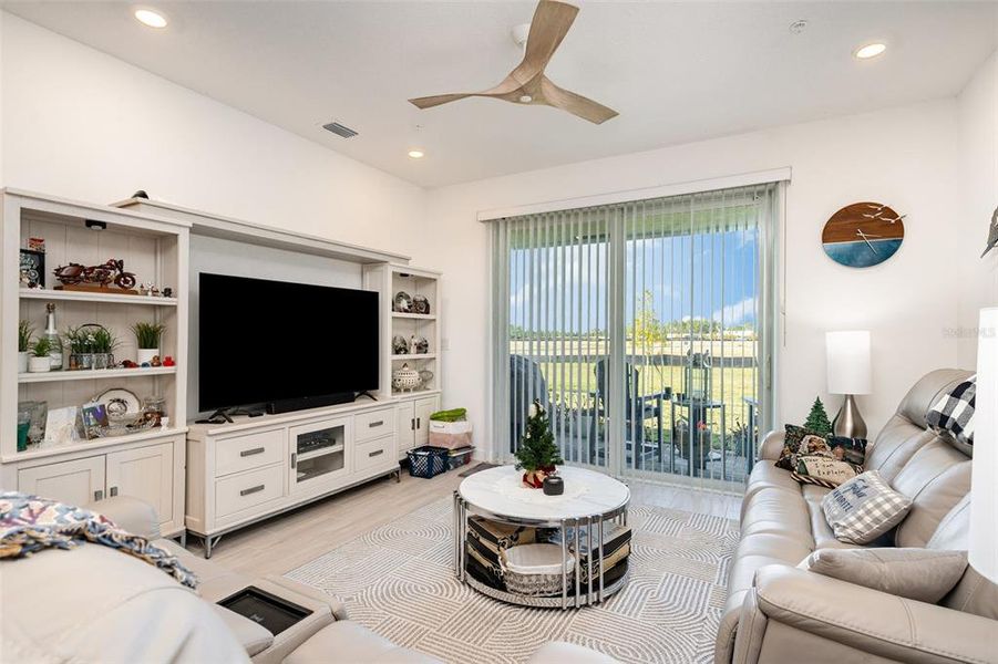 Furnished interior view inside a new home in The Timbers at Everlands: The Villas, Palm Bay (Image 8). Furnished interior view inside a new home in The Timbers at Everlands: The Villas, Palm Bay (Image 8).