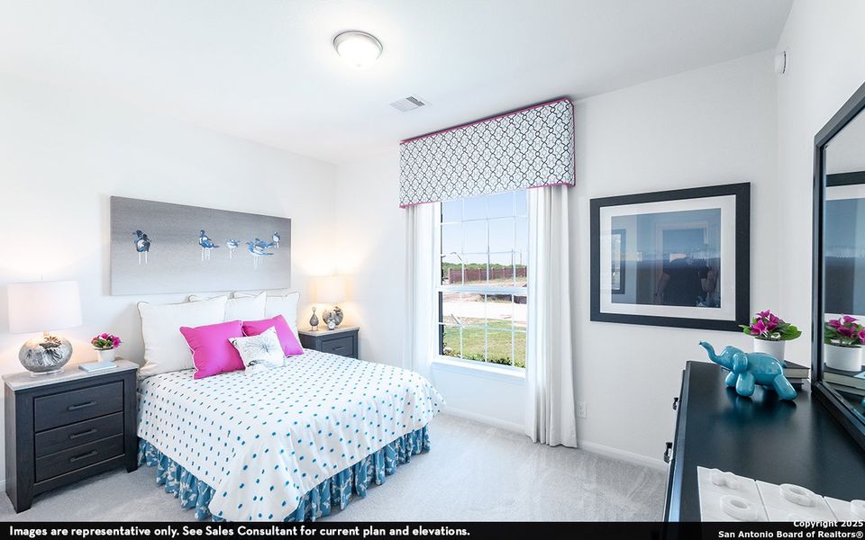 Furnished interior view inside a new home in The Woodlands at Medina Hills, Mico (Image 9).