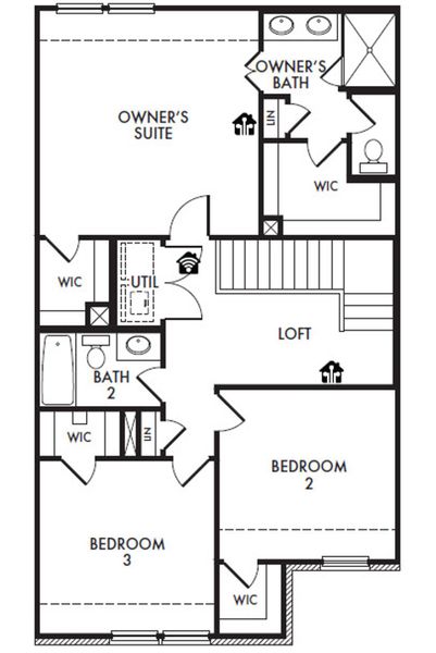 2D floor plan layout for the Caddo by Impression Homes in Timber Ridge, Corinth, TX (Image 4). 2D floor plan layout for the Caddo by Impression Homes in Timber Ridge, Corinth, TX (Image 4).
