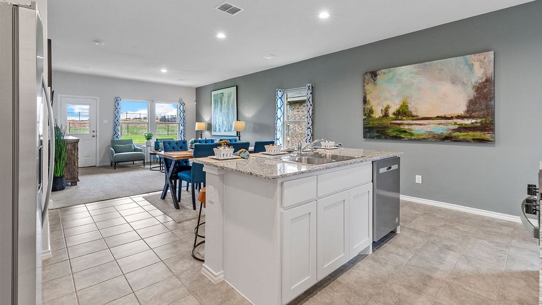 Furnished interior view inside a new home in Monarch at the Meadows, Ponder (Image 9).